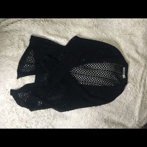 Black holy cardigan